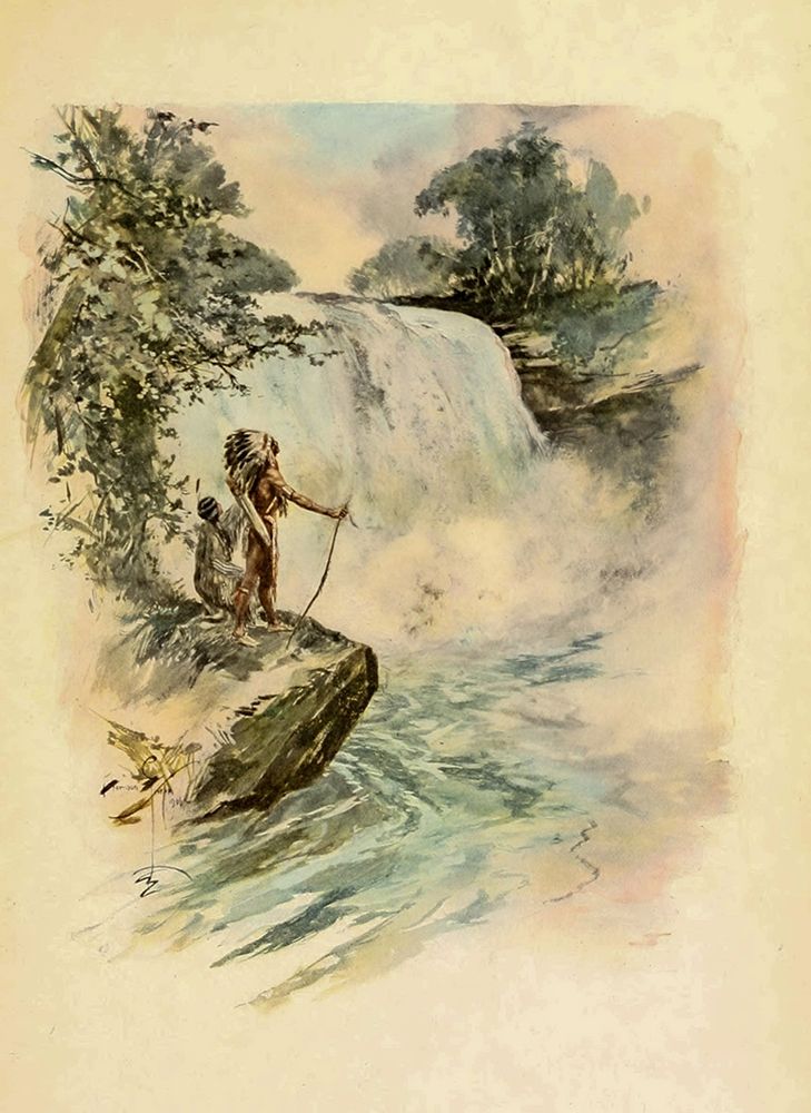 Waterfall from The Song of Hiawatha 1906