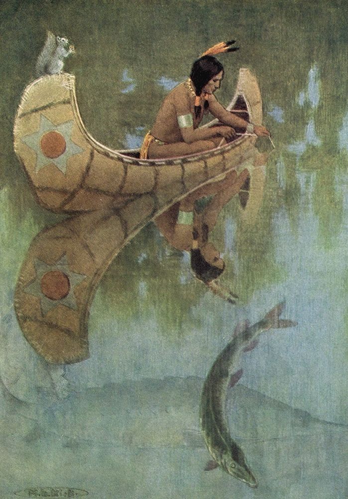 Take my bait oh king of fishes from Story of Hiawatha 1910