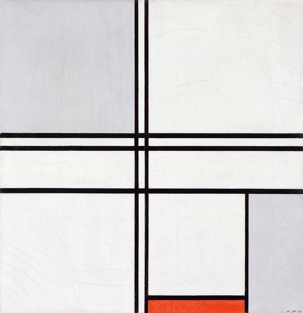 Composition No. 1 Gray-Red