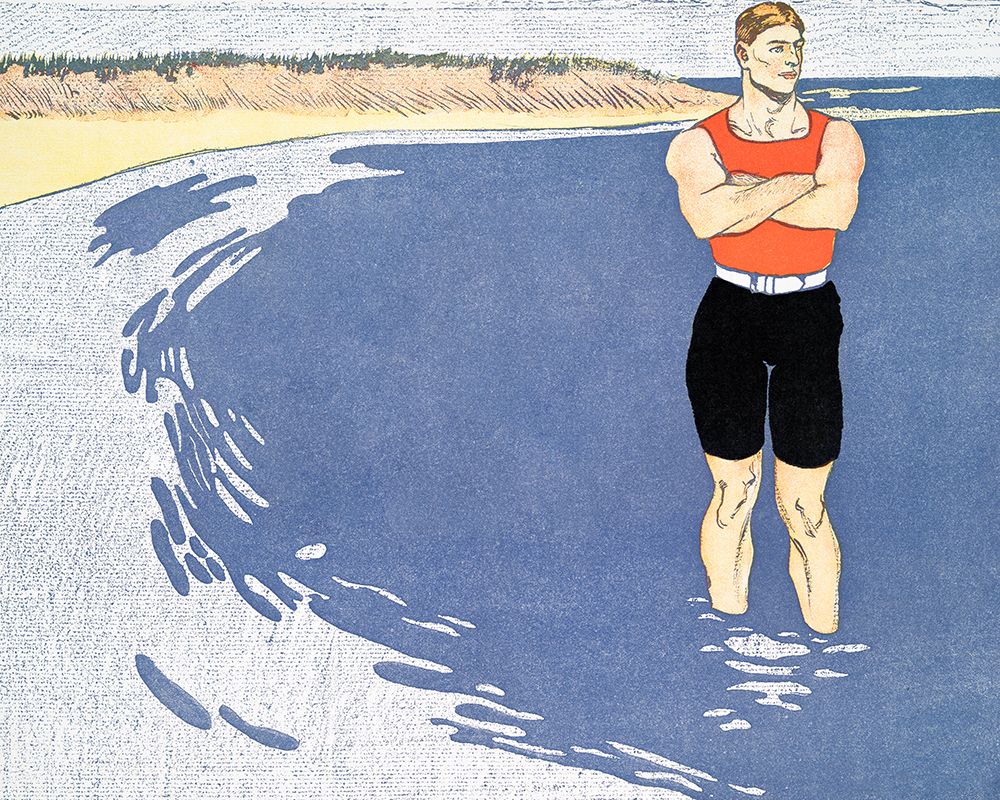 Man standing in the sea