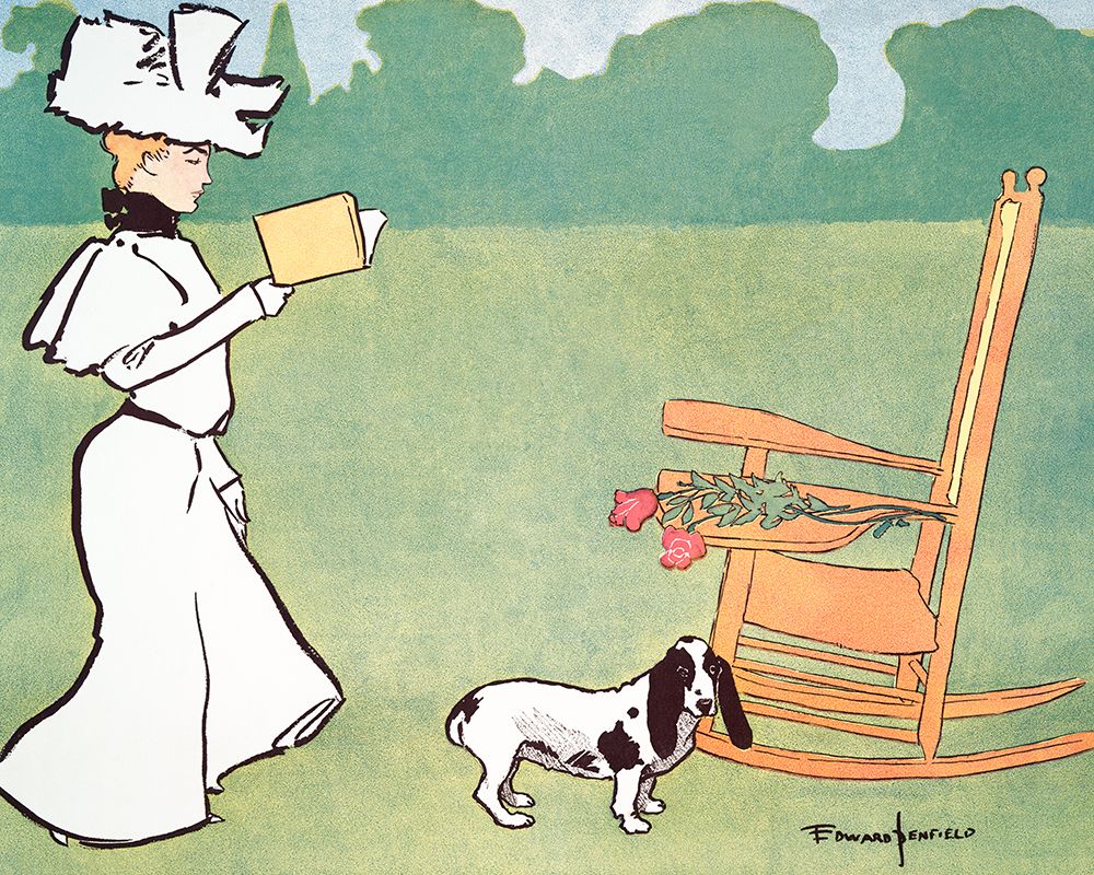 Woman reading in the Garden