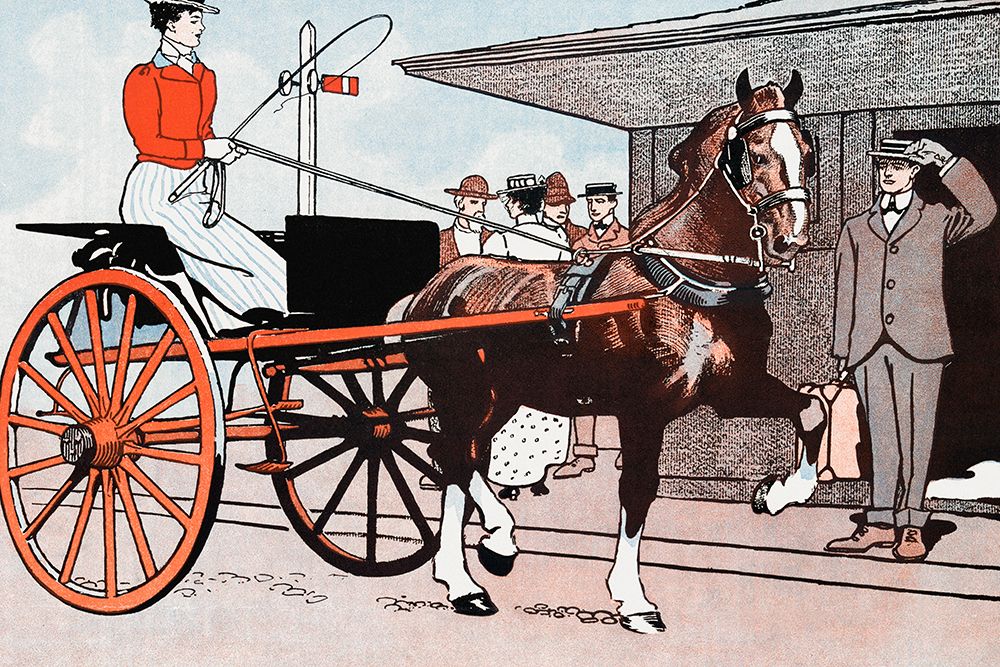 Woman in a Horse Carriage
