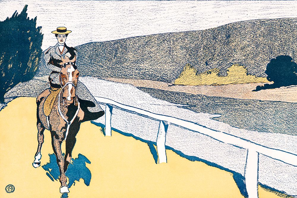 Woman Riding a Horse