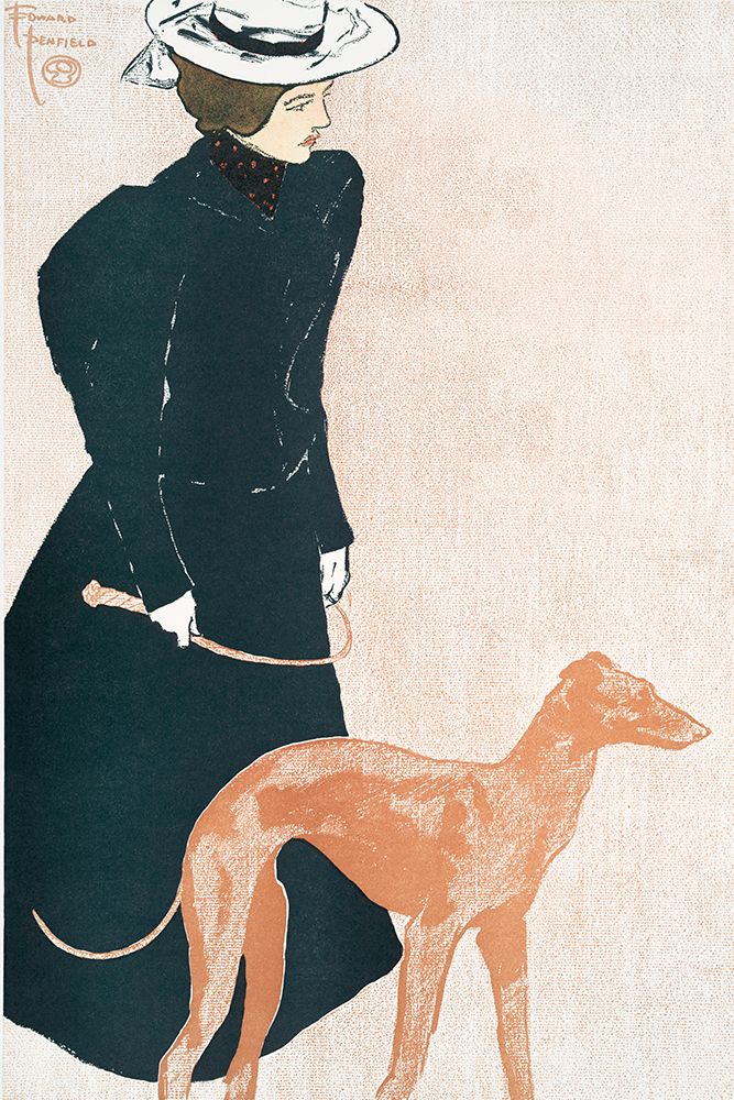 Woman with Greyhound