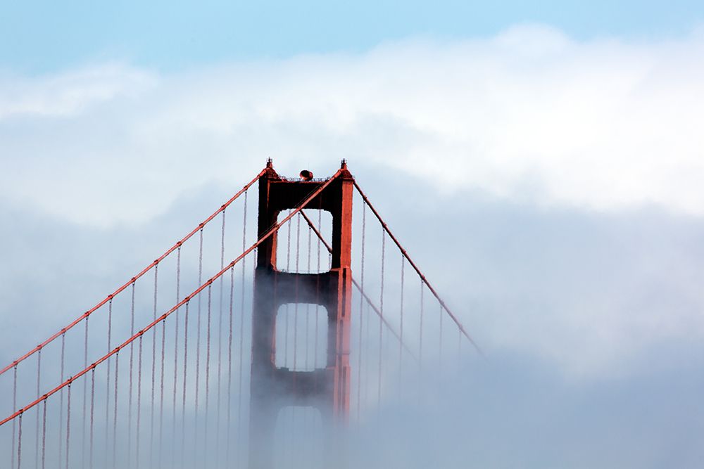 Fog over the Golden Gate Bridge in San Francisco-California