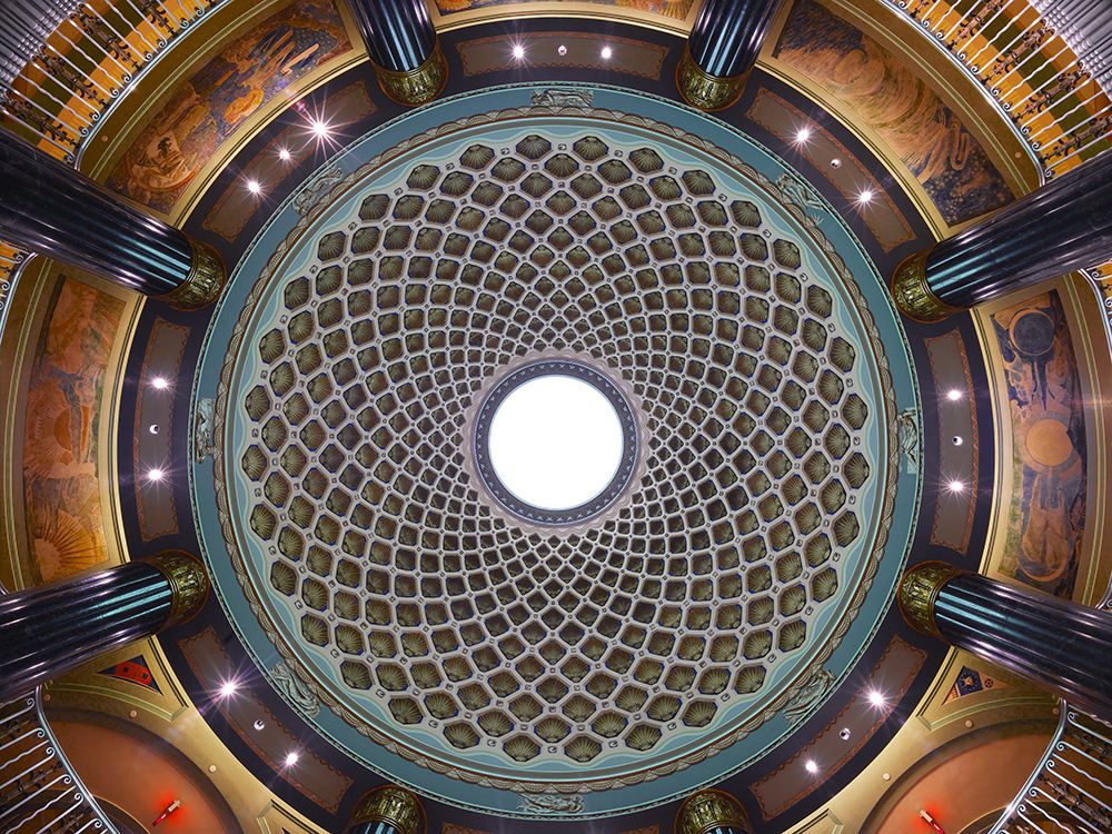 Lobby ceiling-U.S. Custom House-Philadelphia-Pennsylvania