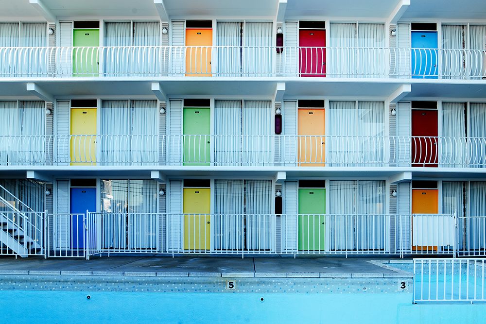 Colorful Historic Motel in Wildwood-New Jersey