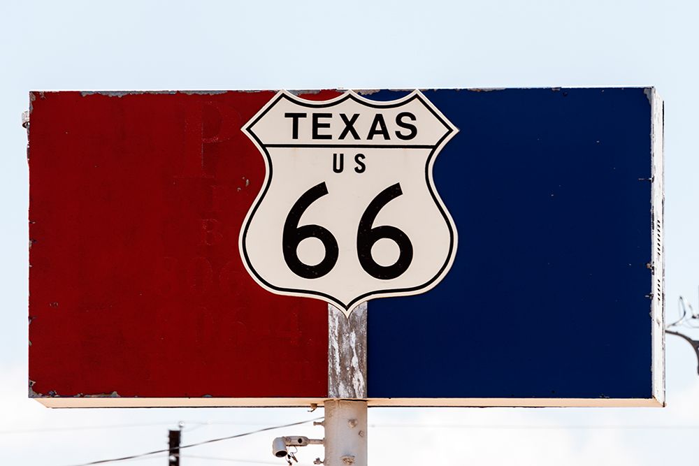 Texas Sign-on the old U.S. Highway Route 66