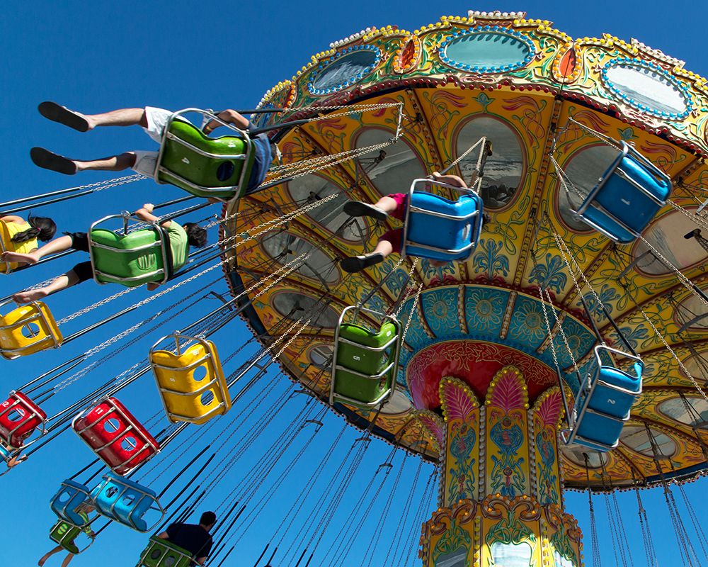 Swing ride in Santa Cruz-California