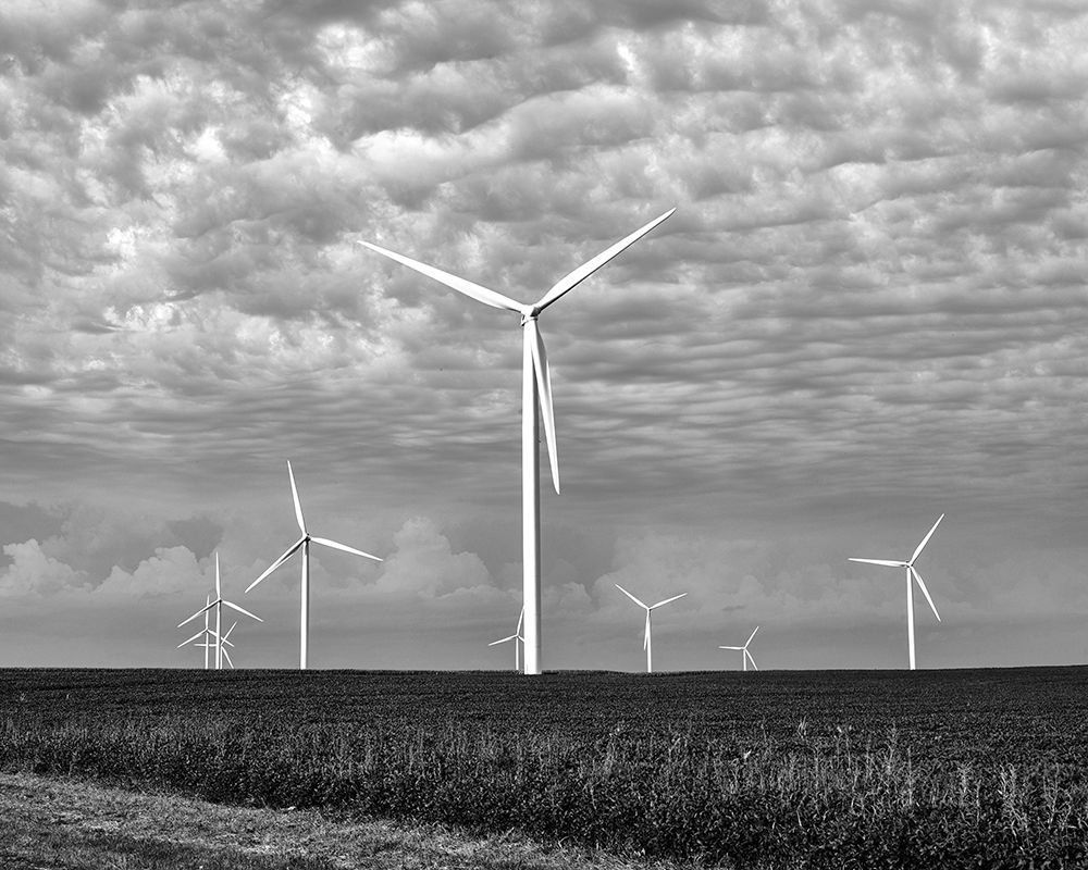 Wind farms-American prairie farms-Iowa