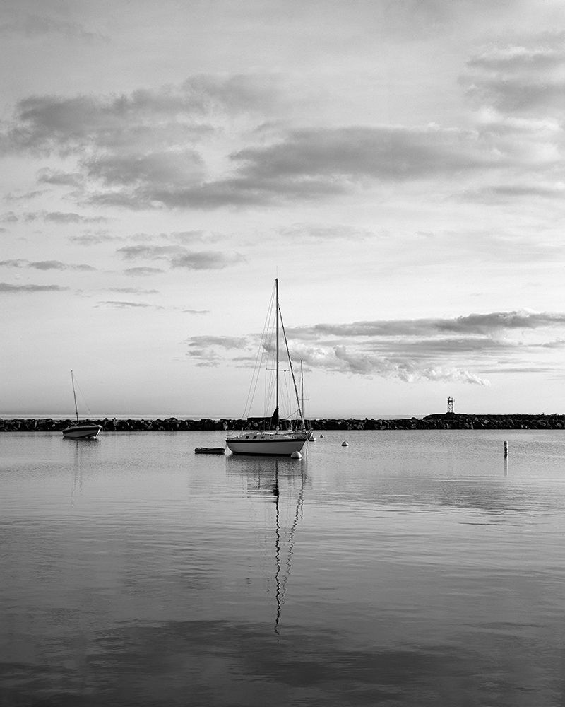 Sunset off the shore of Block island-Rhode Island