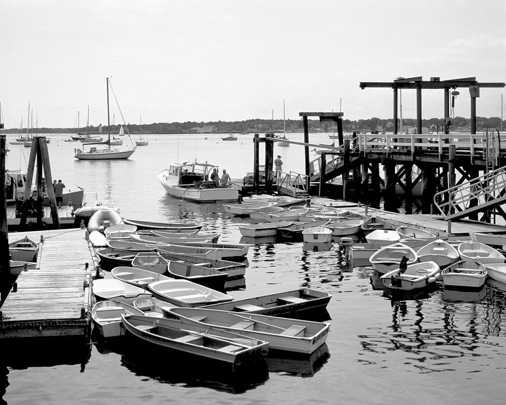 Boats congregate at the Kittery Point-Maine