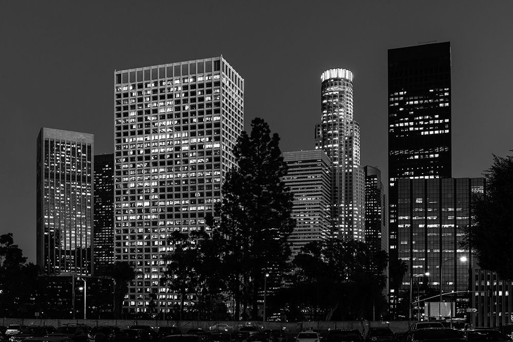 Central Los Angeles-California-at night