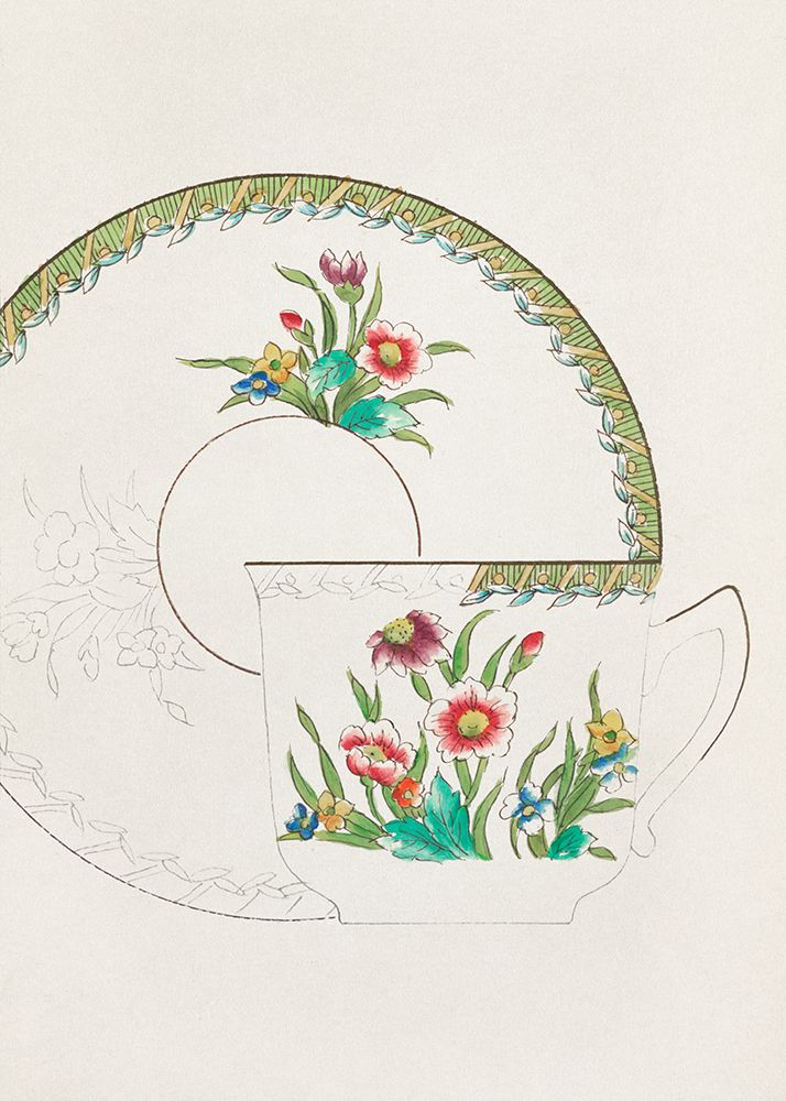 Design for a Noritake Cup or Saucer