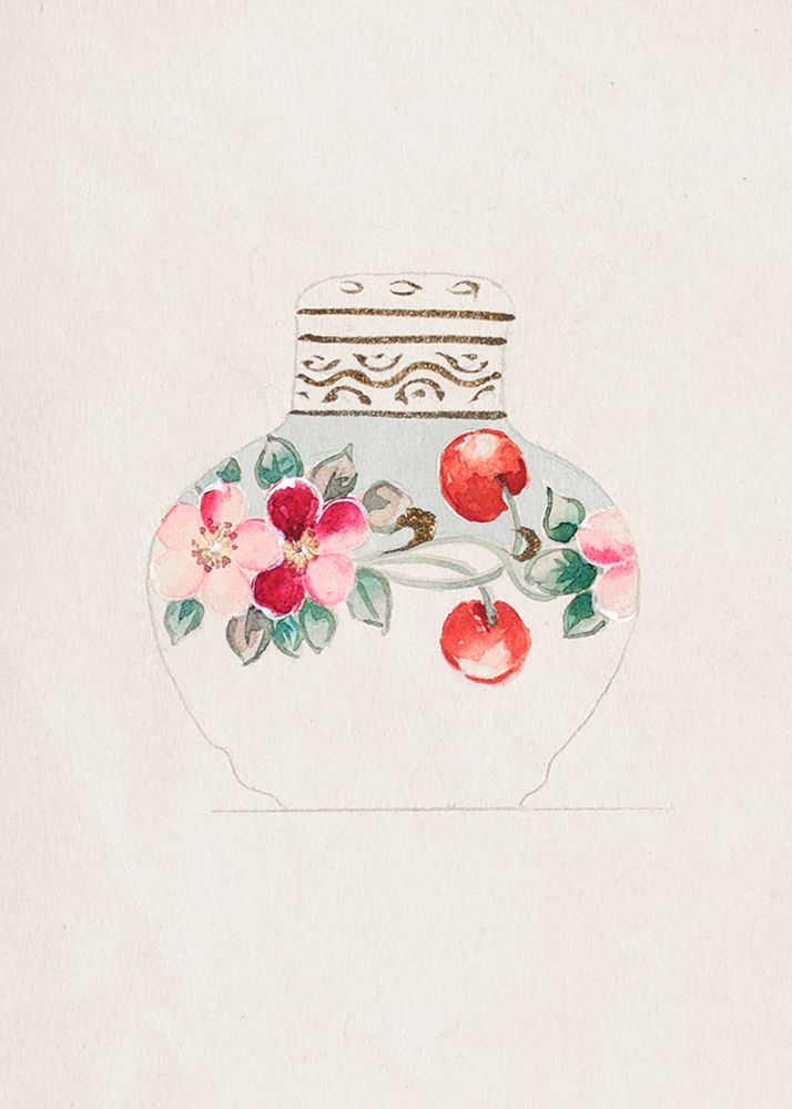 Design for Noritake Lidded Jar I