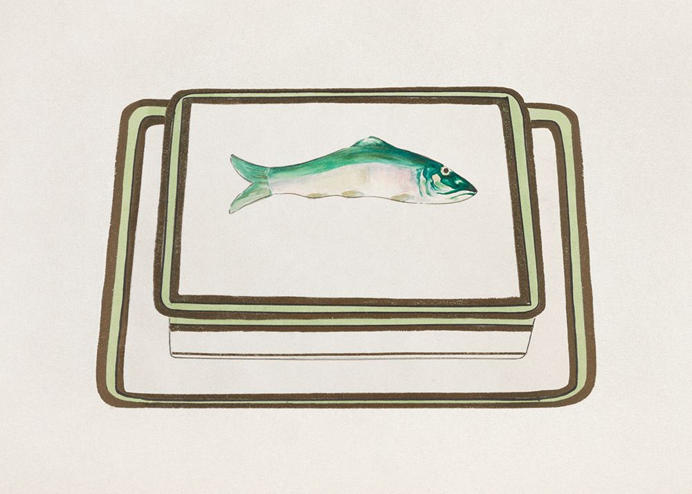 Fish Design for a Noritake Box I