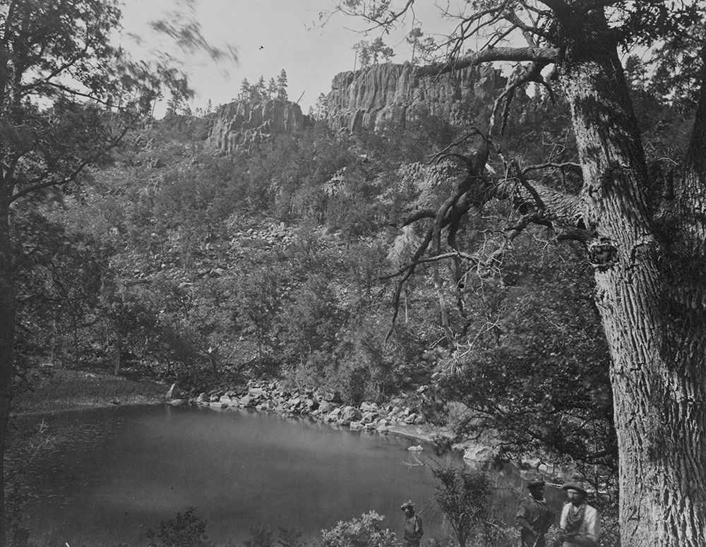 View on Apache Lake-Sierra Blanca Range-Arizona