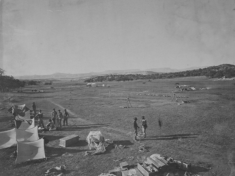 Survey camp near Fort Wingate-New Mexico 1873