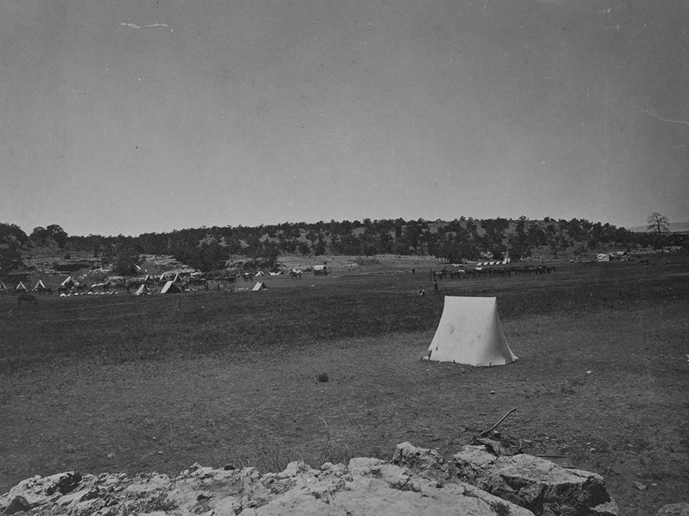 Survey camp near Fort Wingate-New Mexico 1874