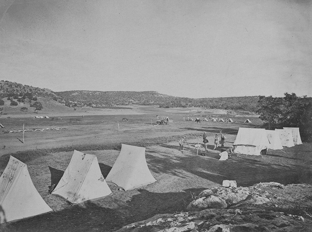 Survey camp near Fort Wingate-New Mexico 1875