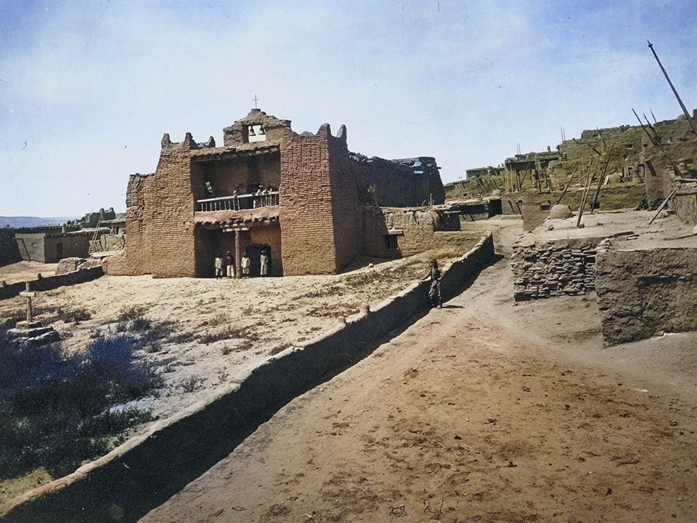 Old Mission Church-Zuni Pueblo-New Mexico Color