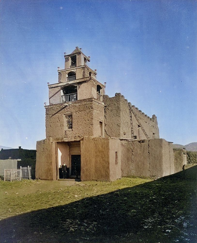 The Church of San Miguel-the oldest church in Santa Fe-New Mexico Color