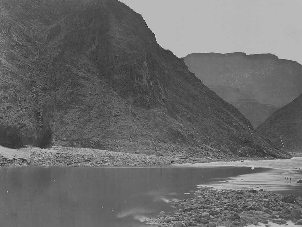 Grand Canyon-looking below mouth of Diamond River-Colorado River-1871