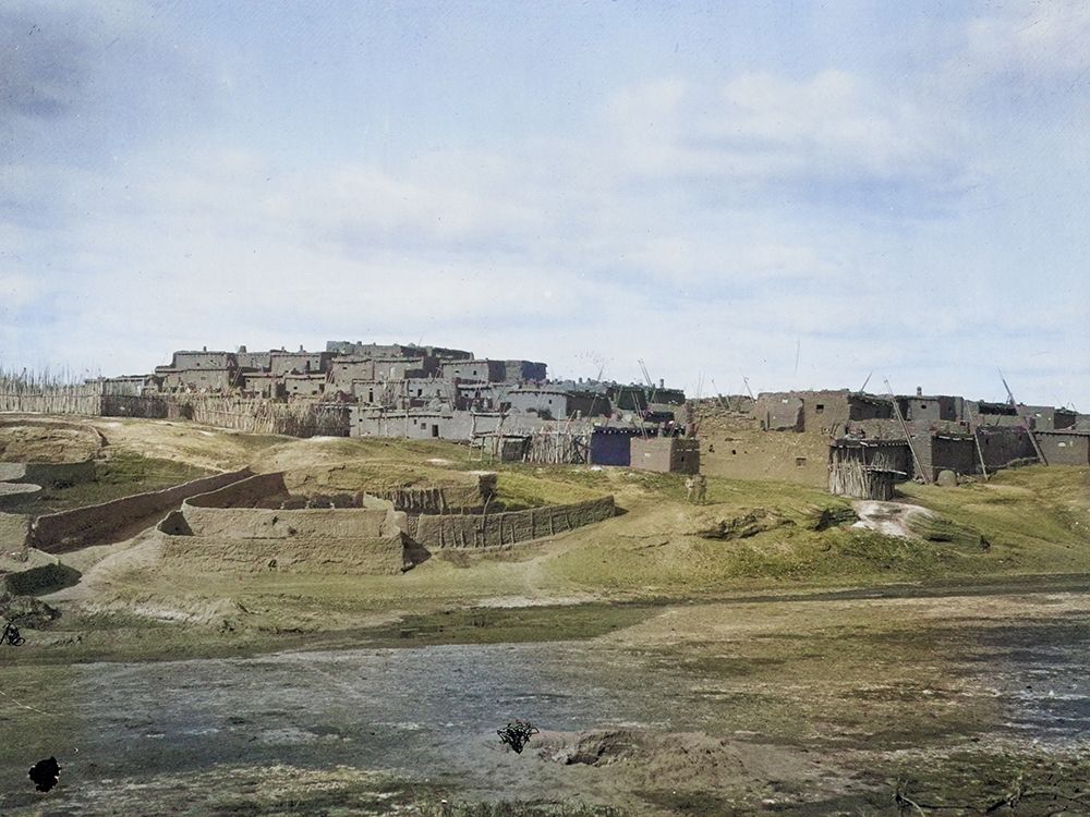 Indian pueblo-Zuni-New Mexico Color