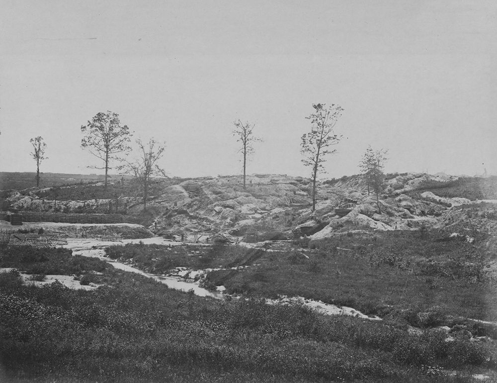 Interior view of the Confederate Line-at Gracies Salient