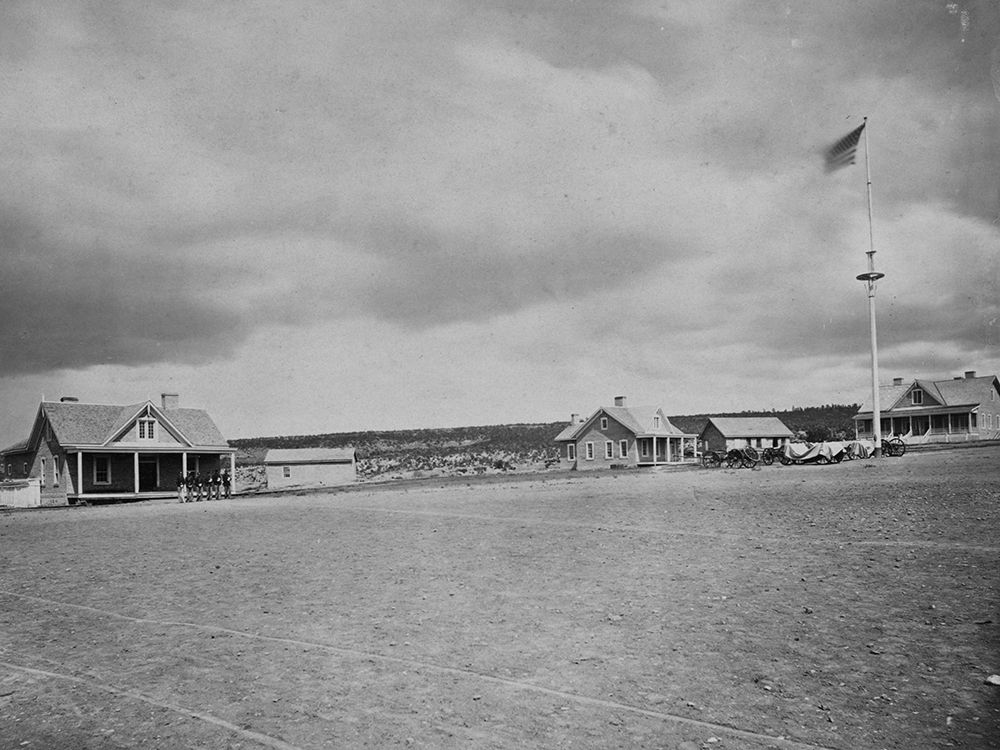 Parade Ground at Fort Wingate-1873