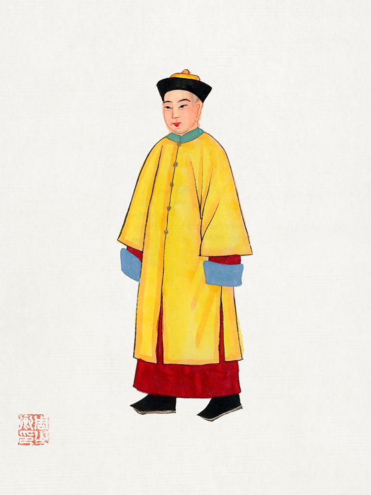 Man in yellow priest robe