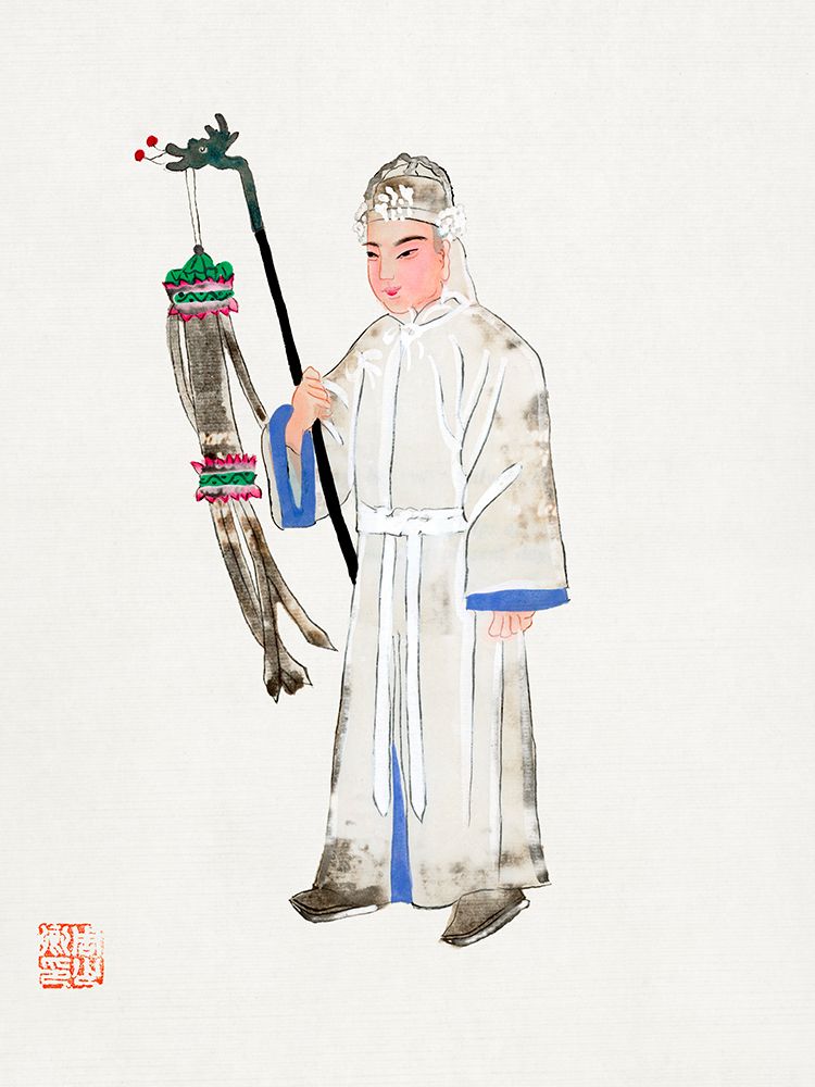 Man in mourning dress