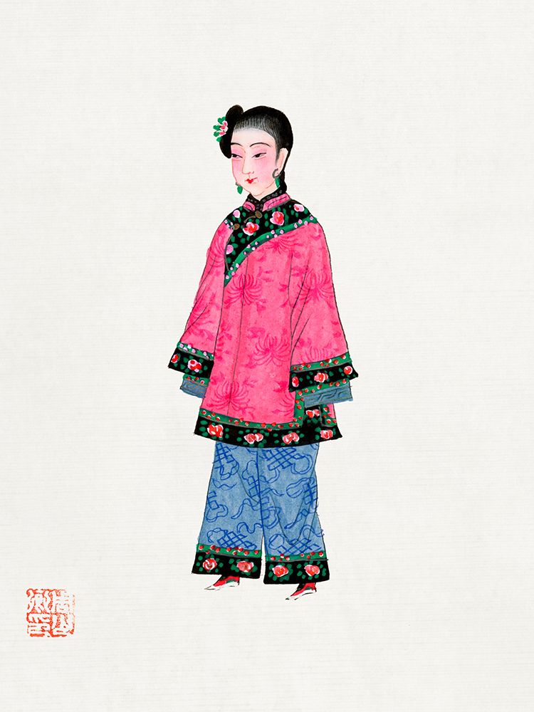 Chinese woman in coat