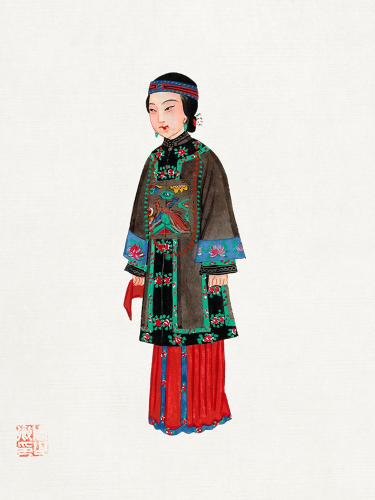 Chinese lady in official robe