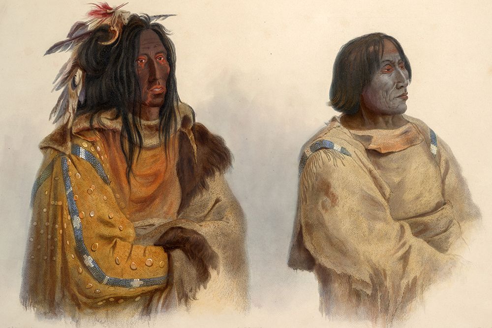 Blackfoot chief and Peikann chief