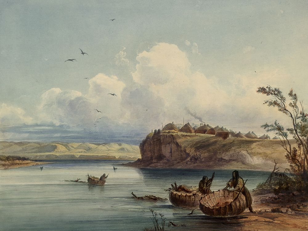 A Mandan village