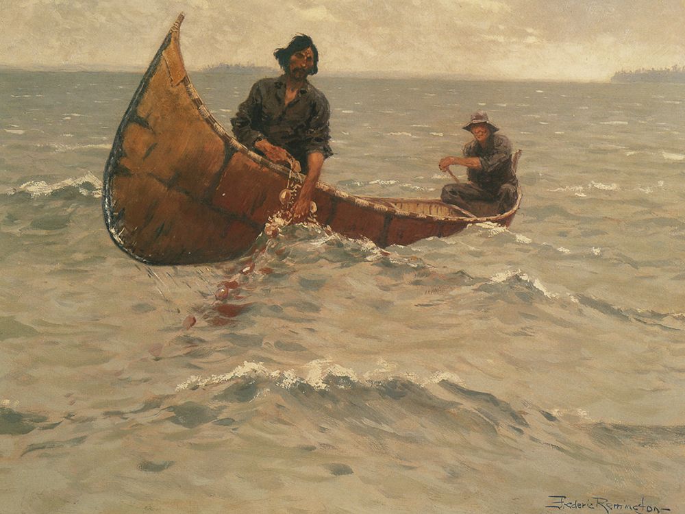 Hauling in the Gill Net
