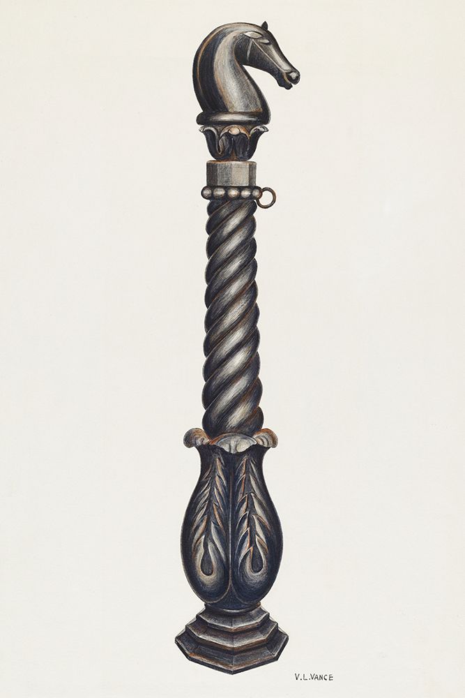 Cast Iron Hitching Post 1941