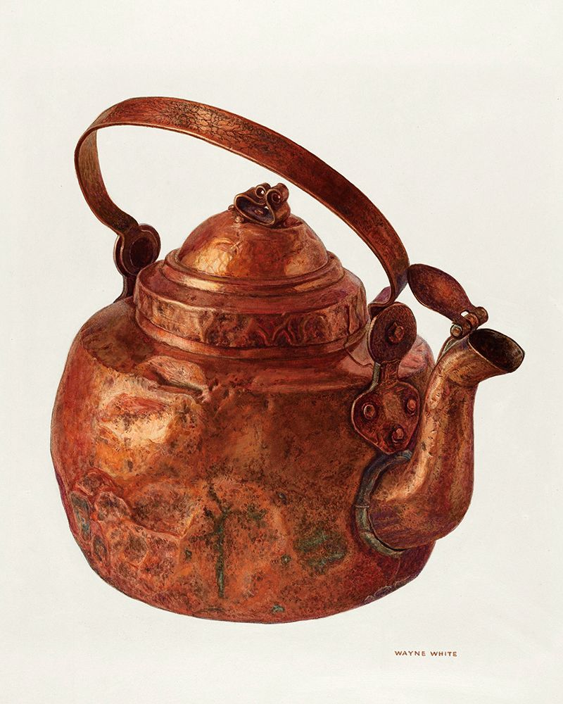 Copper Tea Kettle 1940