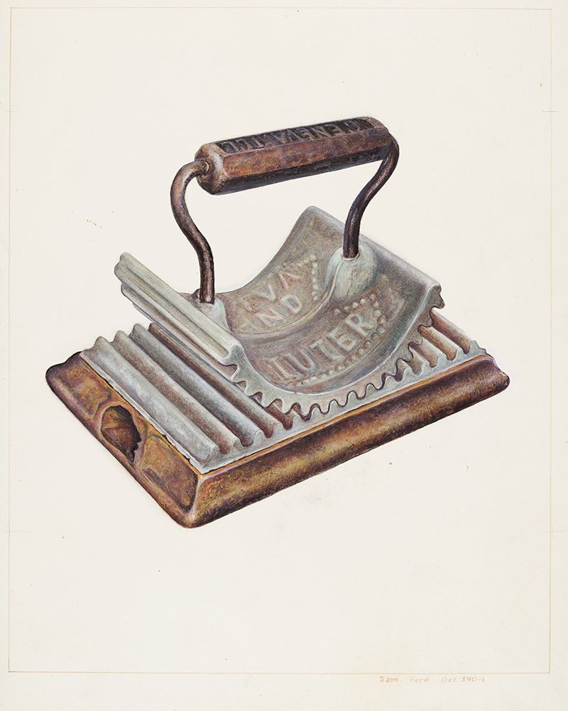 Hand Fluting Iron 1938