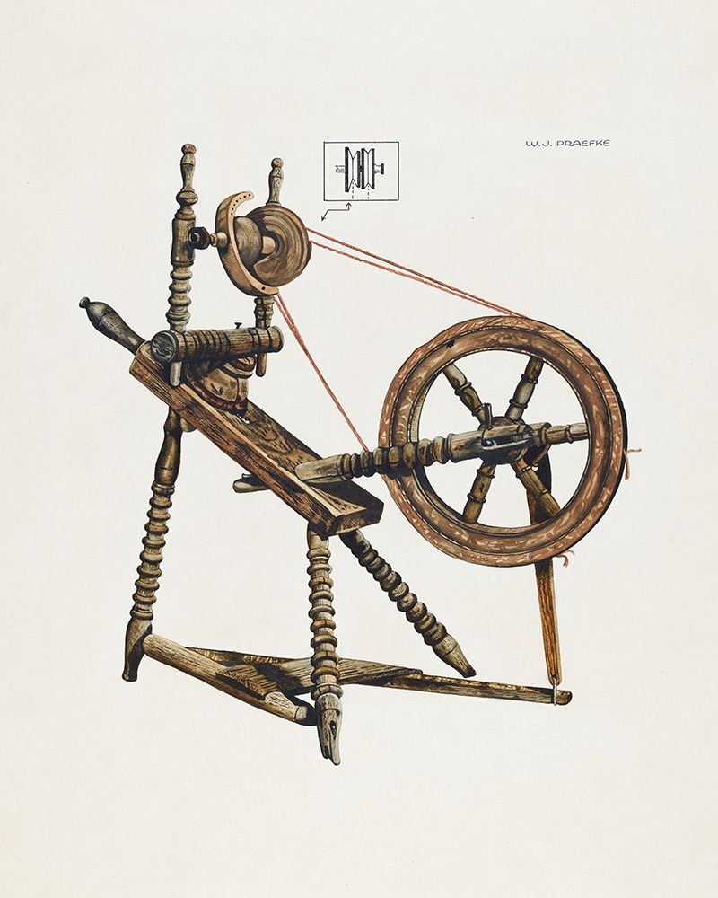 Toy Spinning Wheel 1937