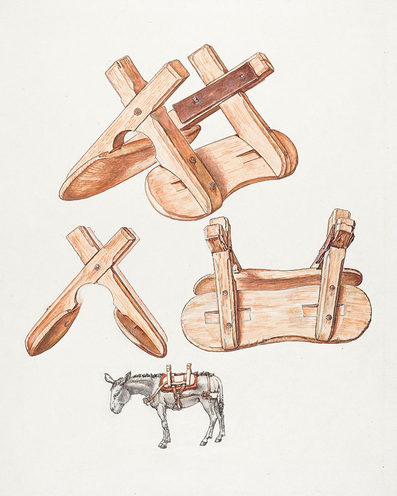 Unrigged Pack Saddle 1932