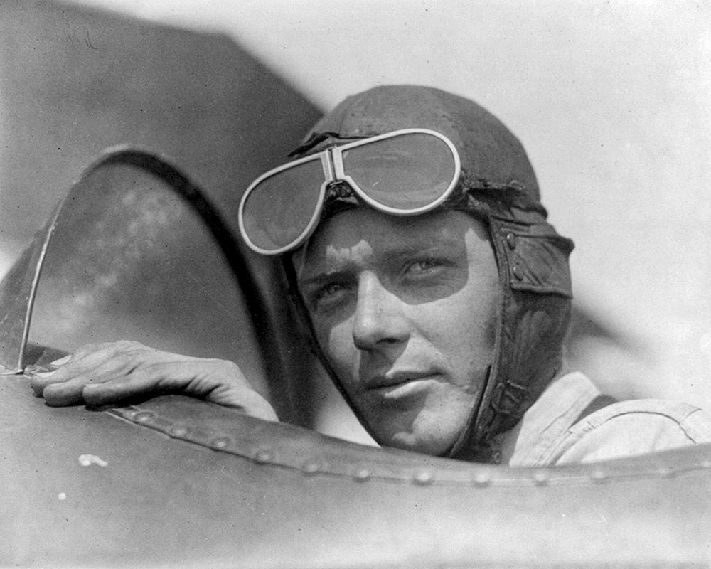 Charles Lindberg in Goggles