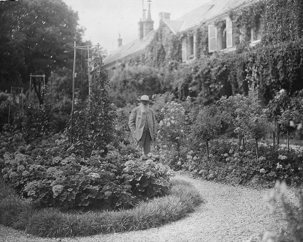 Claude Monet at his House at Giverny 1921