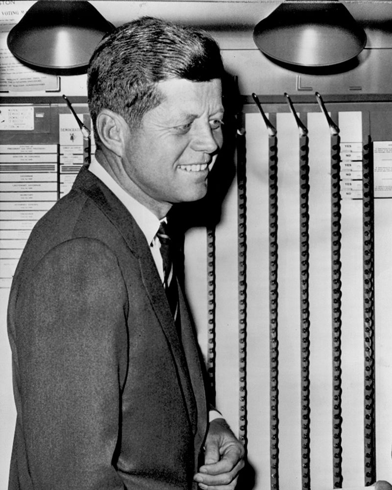 John F Kennedy Voting 1960