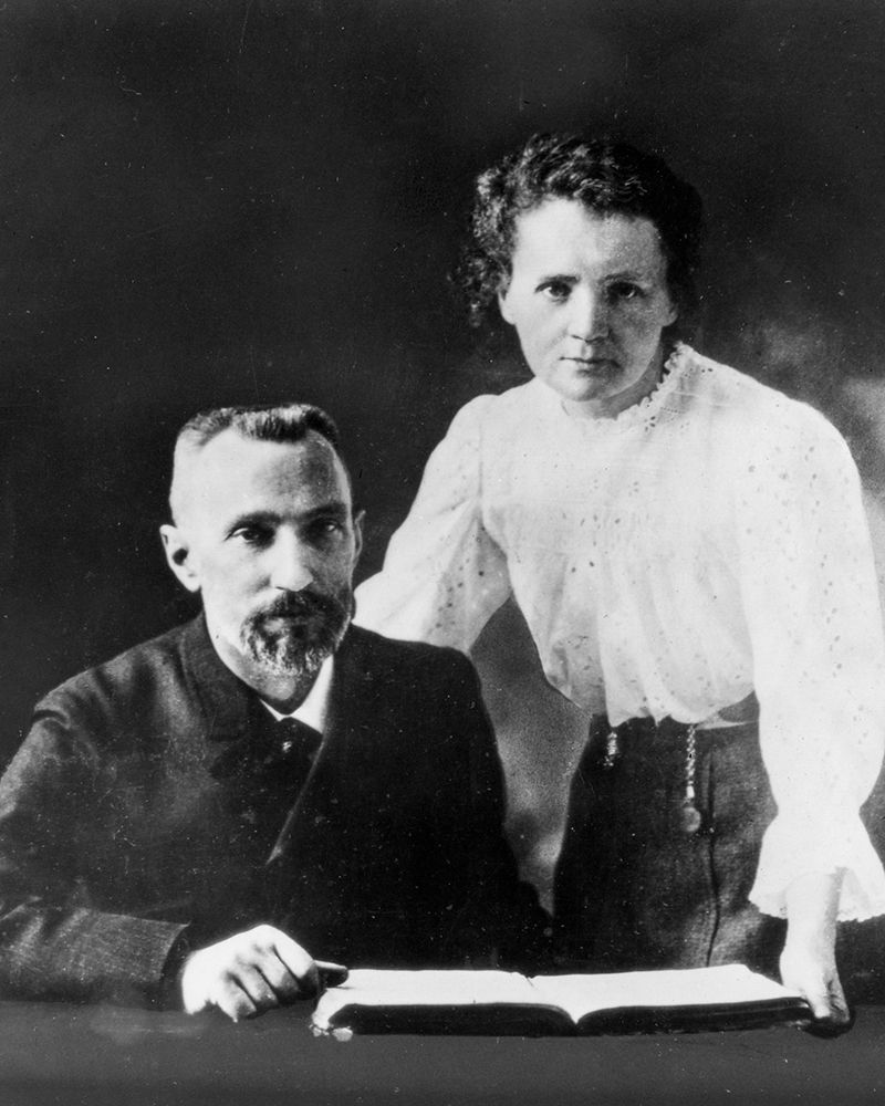 Pierre and Marie Curie 1900