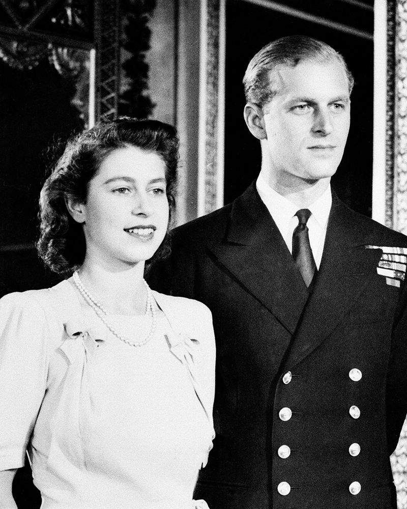 Princess Elizabeth and her fiance Philip Mountbatten 1947