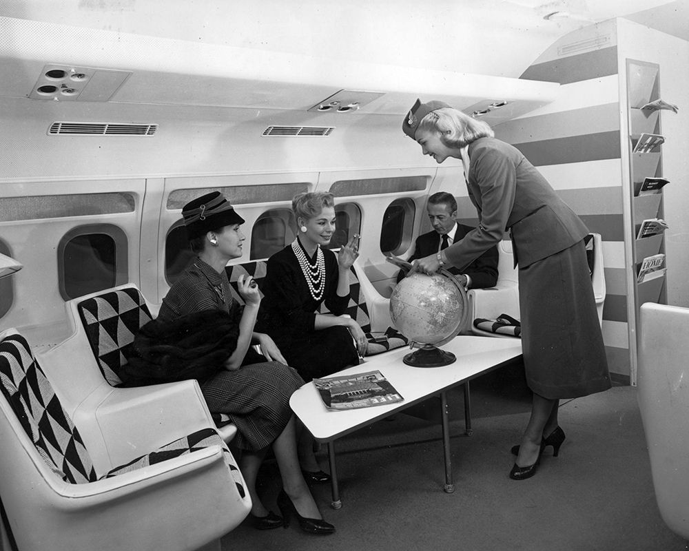 TWA Convair 880 Lounge