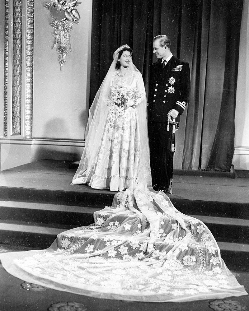 Wedding Picture of Princess Elizabeth and Prince Philip 1947