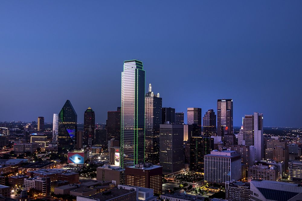 Downtown Dallas-Texas at Dusk